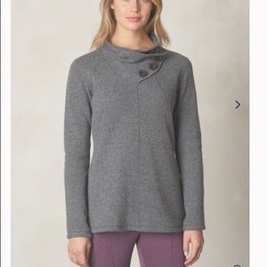 Prana Ebba Tunic Sweater in Coal XS
